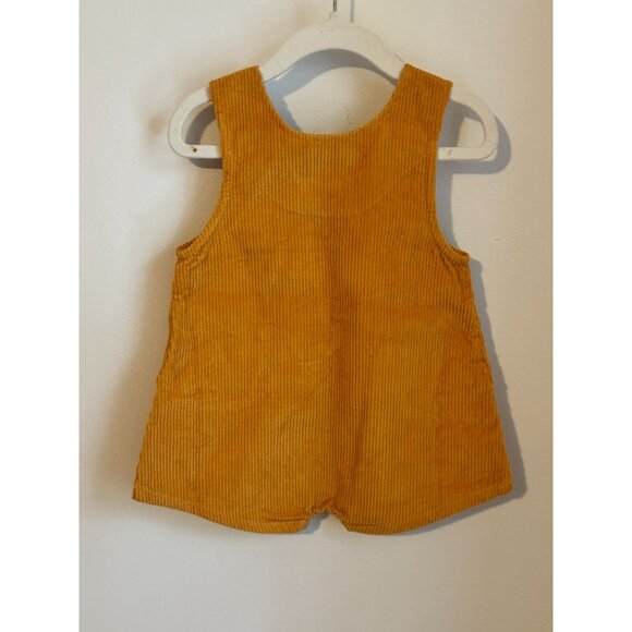 Lulaland Sunflower Corduroy Baby Romper Size 18M Global Organic Textile Standard - Picture 2 of 4
